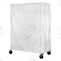 EAGLE GROUP Utility Cart Cover: White, Nylon, Zipper, 60 in Wd, 86 in Ht, 24 in Dp (MPN CZC-86-2460). Key specifications — For Use With: Any Standard Eagle Cart; Brand: EAGLE GROUP.