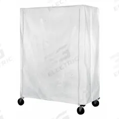 EAGLE GROUP Utility Cart Cover: White, Nylon, Zipper, 60 in Wd, 86 in Ht, 24 in Dp (MPN CZC-86-2460). Key specifications — For Use With: Any Standard Eagle Cart; Brand: EAGLE GROUP.