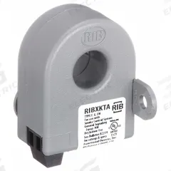 RIB Adjustable Current Sensing Relay: Surface Mounted, 0.8 A Current Rating, 30V AC/DC, Pin (MPN RIBXKTA). Key specifications — Adjustment Method: Switch; Electrical Connection: Terminal Strip; Monitored Parameters: Undercurrent; Mounting Style: Surface; Status Indicator: No Indicator; Trip Point: 0.05 to 10 A; Trip Point Type: Adjustable; Brand: RIB.