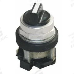 EATON Selector Switch: 30 mm Panel Mounting Size, 2 Positions, Short Lever, 2NO, Metallic (MPN HT8JAH3AAA5). Key specifications — AC Contact Rating: 10 A @ 600 V; Action: Maintained/Maintained; Cam: 3A; DC Contact Rating: 5 A @ 250 V; Hazardous Location Specification: Not Rated; Operator Head Material: Polymer; Operator Head Type: Short-Handled Knob; Operator Illumination: Non-Illuminated.