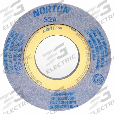 NORTON Recessed Grinding Wheel: Type 7, 12" x 2" x 5" - Grinding Wheels for Moderate-to-Heavy Grinding of Tool Steels
