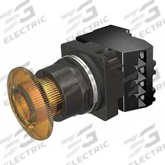 SIEMENS Mushroom Head Push Button: Illuminated, Mushroom Head Profile, Non-Metallic, 30 mm, 1NO/1NC (MPN 52BR8DTAB). Key specifications — Brand: SIEMENS; Action: Maintained; Series: Class 52; Push Button Material Type: Non-Metallic.