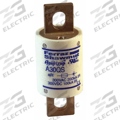 MERSEN Semiconductor Fuse: A30QS Series, Fast-Acting, 70 A, 300 V AC - Fast-Acting Bolt-On Fuses