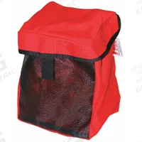 R&B FABRICATIONS Tote Bag: Nylon, Red, 325 cu in Interior Volume, 6 in Lg, 7 in Wd, 8 in Ht (MPN RB-418-RD). Key specifications — Color: Red; Material: Nylon; Brand: R&B FABRICATIONS.