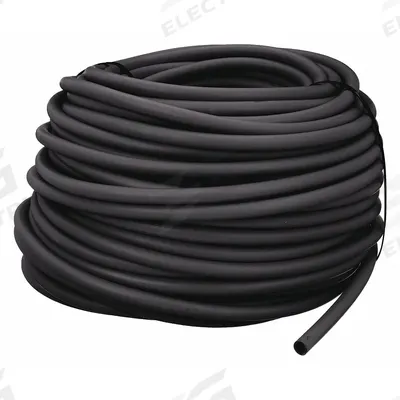 CONTINENTAL Push-On Hose: 1/4 in Hose Inside Dia., Black - Nitrile Bulk Push-On Air Hoses with Carboxylated Nitrile Cover