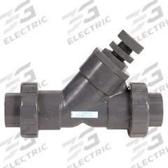 HAYWARD Spring Y Check Valve: Piston, Y-Style Valve Body, 1 1/4 in Pipe Size, True Union Socket, PVC (MPN SLC10125SEU). Key specifications — Brand: HAYWARD.