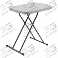 ICEBERG Folding Table: Rectangle Table Shape, Platinum Granite Tabletop, 17 3/4 in Dp, 25 1/4 in Wd (MPN 65499). Key specifications — attr1035217: Platinum Granite; attr1035250: Platinum Granite; attr1035202: ICEBERG.