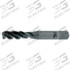 OSG Spiral Flute Tap: #12-24 UNC, 2B, 3 Flute, Bottoming Chamfer, High Speed Steel (MPN 2986800)