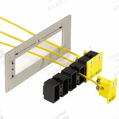 OMEGA Temperature Probe Connectors & Adapters: Snap Strip, For 51/64 in Cutout Ht, 8 Positions (MPN MSS-08). Key specifications — Product Type: Snap Strip; Brand: OMEGA; Color: Yellow; Body Material: Plastic; Manufacturer Part Number: MSS-08.