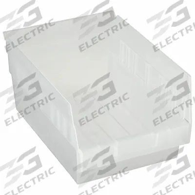 QUANTUM STORAGE SYSTEMS Shelf Bin: 11 5/8 in Overall Lg, 8 3/8 in x 6 in, Clear - Clearview Plastic Shelf Bins