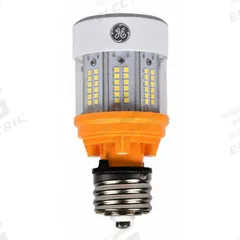 HID Replacement LED Bulb: Corncob ED17, Medium Screw (E26), 21 W Watt, 4000K, LED, 120 to 277V (MPN LED21ED17/740/HAZ). Key specifications — Color Temperature: 4000K; Brand: GE LAMPS; Shatter-Resistant: No.