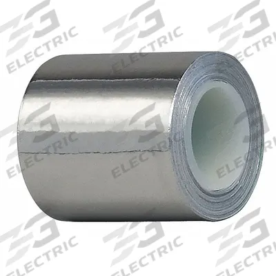 TAPECASE Foil Tape: 2 in Wd, 3 yd Lg, 4 mil Thick, Acrylic, Indoor/Outdoor, -30°F Min Temp - Corrosion-Resistant Foil Tape