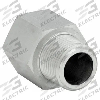 PARKER Metal Pipe Straight: Straight, Steel, 1/2 in x 1/2 in - Hydraulic Threaded Extreme-Pressure Pipe Fittings