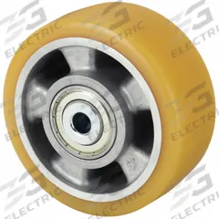 APPROVED VENDOR Caster Wheel: 4 7/8 in Wheel Dia., 2 1/8 in Wheel Wd, Polyurethane, Aluminum, Std (MPN ALTH 127/20K-BB0.5). Key specifications — Brand: APPROVED VENDOR; Wheel/Tread Color: Tan.