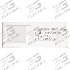 STARRETT Surface Roughness Specimen: Surface Roughness Specimen, 5.81 micron/229 uin Roughness - Ra (MPN SR-112-2937). Key specifications — attr1181299: Calibrating Starrett SR Series Surface Roughness Testers; attr1181304: STARRETT; attr1181300: Metal; attr1181297: 5.81 micron/229 uin; attr1181298: 21.5 micron/847 uin.