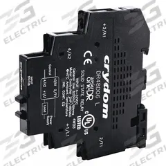 CRYDOM Solid State Relay: DIN-Rail Mounted, 1 to 60V DC Output, Heat Sink Integral, FET (MPN DR10D06). Key specifications — Output Voltage Range: 1 to 100V DC; Brand: CRYDOM.