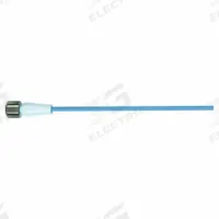 Cordset: M12 Female Straight X Bare Wire, 5 Pins, Pastel Blue, TPE-S, 5 m Cable Lg, 22 AWG Wire Size (MPN 7024-13221-3720500). Key specifications — Cable Jacket Color: Pastel Blue; End 1 Gender: Female; End 1 Mounting Orientation: Straight; End 2 Connection Type: Bare Wire; IP Rating: IP69K; Brand: MURRELEKTRONIK; Wire Size: 22 AWG; Cable Jacket Material: TPE-S.