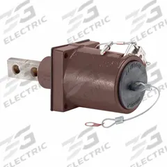Single Pole Receptacle: Brown, Straight 45° Clevis Pin Mating, Two-Hole Bus Bar Termination, 1,135 A (MPN 49MR2-XH). Key specifications — Series: 49; Receptacle Gender: Male; Brand: LEVITON.
