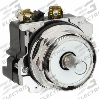 EATON Pilot Light: 30 mm Panel Mounting Size, No Lens Included, Incandescent - Incandescent Pilot-Lights without Lenses