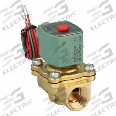 REDHAT Solenoid Valve: 2-Way, Normally Closed, 3/4 in Pipe Size, 110V AC/120V AC, Watertight (MPN 8210G009). Key specifications — Pipe Size: 3/4 in; Voltage: 120V AC; Brand: REDHAT; Coil Enclosure: Watertight.