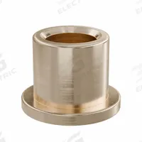 Flanged Sleeve Bearing: Bronze, SAE 841, 1/4 in Bore, 3/8 in OD, 3/8 in Lg, -35°F to 300°F, 10 PK (MPN FF317-02B). Key specifications — System of Measurement: Inch; Material Grade: SAE 841; Flange Type: Flanged; Brand: OILITE.