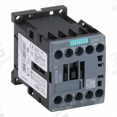 Siemens Magnetic Contactor: Non-Reversing, 3 Poles, 3NO Contacts, 9 A - Non-Reversing IEC Contactors