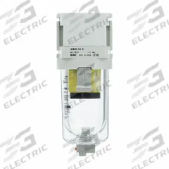 SMC Compressed Air Filter: Water Separator, 3/8 in Rc, 0.3 micron, 15.9 cfm, 145 psi Max Op Pressure (MPN AFM30-03-D). Key specifications — attr110055: AFM; attr110008: SMC.