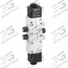 AVENTICS Solenoid Air Control Valve: Series 740, Double Solenoid, 110V AC, Five-Way / Four-Position (MPN R432016670). Key specifications — attr1077765: R432016670; attr1077795: Internal Pilot; attr1077808: Non-Locking; attr1077815: Solenoid Air Control Valve; attr1077817: Detent; attr1077796: Normally Open/Normally Closed.