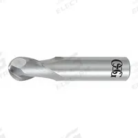 OSG Ball End Mill: Carbide, TiAlN Coated, 2 Flute, 1 mm Mill Dia, 2 mm LOC, 39 mm OAL (MPN 412-0394-BN11)