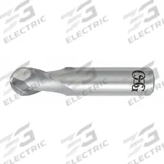 OSG Ball End Mill: Carbide, TiAlN Coated, 2 Flute, 1 mm Mill Dia, 2 mm LOC, 39 mm OAL (MPN 412-0394-BN11)