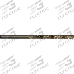CHICAGO-LATROBE Taper Length Drill Bit: 7/32", 135° Split Point, Straw/Bronze Cobalt (MPN 44814). Key specifications — attr1233898: 0.2188.