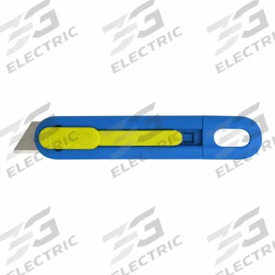 PACIFIC HANDY CUTTER, INC Utility Knife: 5 1/2 in Overall Lg, Textured - Automatic Retracting Utility Knives