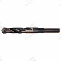 CLE-LINE Silver and Deming Drill: 1-9/32", 118° Split Point, Black & Gold HSS, 3-Flats Shank (MPN C27614). Key specifications — attr1235078: 1.2813.