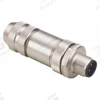 IFM M12 Circular Connector: B Coded, 4 Pin, M12 Male Thread, IP67, Screw Terminals, Straight (MPN E12355). Key specifications — Connector Body Type: Pin; Coding: B; Brand: IFM; Voltage Rating: 70V DC; Thread Size: M12; Mounting Type: Front Mounting; Mounting Style: Male Thread; IP Rating: IP67.