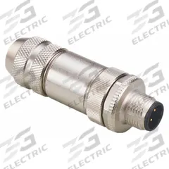 IFM M12 Circular Connector: B Coded, 4 Pin, M12 Male Thread, IP67, Screw Terminals, Straight (MPN E12355). Key specifications — Connector Body Type: Pin; Coding: B; Brand: IFM; Voltage Rating: 70V DC; Thread Size: M12; Mounting Type: Front Mounting; Mounting Style: Male Thread; IP Rating: IP67.