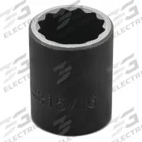 PROTO Impact Socket: 1/2 in Drive Size, SAE, 15/16 in Socket Size, 12-Point, Std, Black Oxide (MPN J7430). Key specifications — attr1215501: PROTO; attr1215515: Black Oxide; attr1215518: 15/16 in.