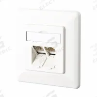 METZ CONNECT Wall Outlet: UP, GD-Zn (Zinc Die-Cast), LSA Terminal Block x RJ45, 45° Mounting Angle (MPN 1307381002-I). Key specifications — Housing Material: GD-Zn (Zinc Die-Cast); Includes Connector: Equipped; Mounting Type: UP; Product Type: Wall Outlet; Connector Color: White; Connection Type: LSA Terminal Block x RJ45.