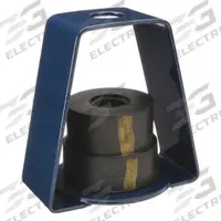 MASON Hanger-Mount Vibration Isolator: Neoprene, 650 lb Capacity, 4 1/4 in Wd, 3 1/4 in Dpth, Yellow (MPN 5XR52). Key specifications — Brand: MASON.