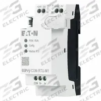 EATON Programmable Logic: Modbus RTU (MPN EASY-COM-RTU-M1). Key specifications — attr205796: EASY-COM-RTU-M1; attr1072740: 24V DC; attr1072741: Communication Module.