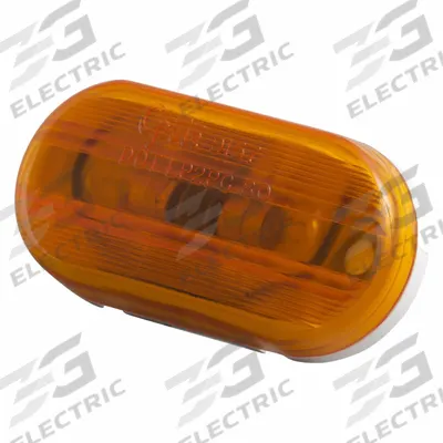 GROTE Clearance Marker Lamp: Clearance Light, Incandescent, Oval, Amber, Bracket - Clearance Lights