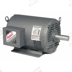 BALDOR General Purpose Motor: Rigid Base Mount, Totally Enclosed Fan Cooled, 7 1/2 hp, 1,725 RPM (MPN EHM3710T). Key specifications — Brand: BALDOR; Nameplate Voltage @ 60 Hz: 230V AC; Full Load Current @ 60 Hz: 19/2/9.5 A; Nameplate RPM @ 60 Hz: 1,725 RPM; Motor Enclosure: TEFC.