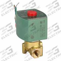 REDHAT Solenoid Valve: 2-Way, Normally Closed, 1/4 in Pipe Size, 24V AC, High Flow, Brass Body (MPN 8262H208). Key specifications — Pipe Size: 1/4 in; Voltage: 24V AC; Brand: REDHAT; Coil Enclosure: Without Junction Box.