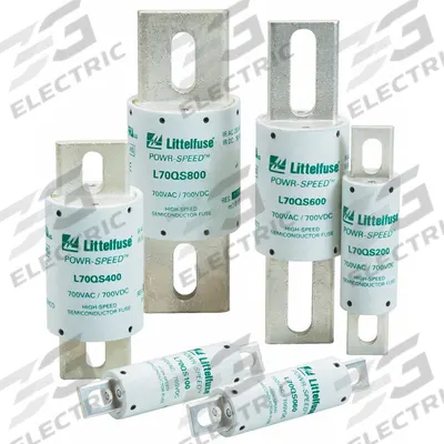 LITTELFUSE Semiconductor Fuse: L75QS Series, Very-Fast-Acting, 150 A, 700 V AC - Very-Fast-Acting Bolt-On Fuses