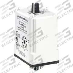 MACROMATIC Single Function Time Delay Relay: Socket Mounted, 240V AC, 10 A, 8 Pins/Terminals (MPN TR-50226-10). Key specifications — Brand: MACROMATIC.