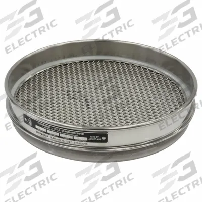 APPROVED VENDOR Standard Stainless Steel Cloth Test Sieve: Stainless Steel - Standard Stainless Steel Cloth Test Sieves