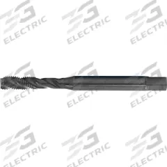 CLEVELAND Spiral Flute Tap: 9/16"-12 UNC, 2B, 4 Flute, Semi-Bottoming Chamfer, Black Oxide Cobalt (MPN C89324)