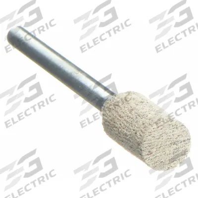 NORTON Mounted Point: 1/4 in Dia, Aluminum Oxide, 80 Grit - Blending & Finishing Points for Carbon Steel & Soft Metals