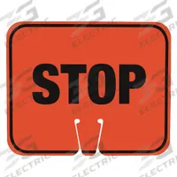 Traffic Cone Sign: ABS Plastic, 10 3/8 in Ht, 12 3/4 in Lg, Stop (MPN 03-550-ST). Key specifications — Brand: APPROVED VENDOR; Color: Orange; For Use With Product Type: Traffic Cones; Legend: Stop; Material: ABS Plastic.