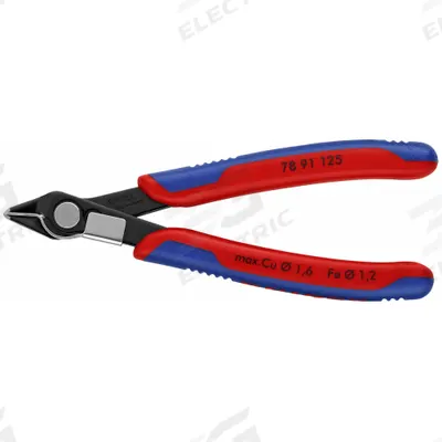 KNIPEX Precision Nippers: 4 15/16 in Overall Lg, For 0.06 in Max Wire Thick, 9/16 in Jaw Wd