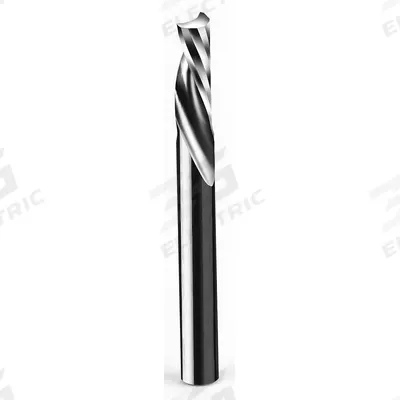 ONSRUD Solid Router Bit: Spiral O-Flute Downcut, 1/4" Cut Dia - Spiral O-Flute Router Bits for Plastics